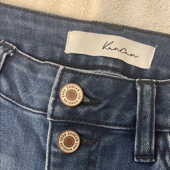 KanCan Button Fly Dark Blue Figure Hugging Elongates Your legs Trendy Size 7 - Picture 4 of 11